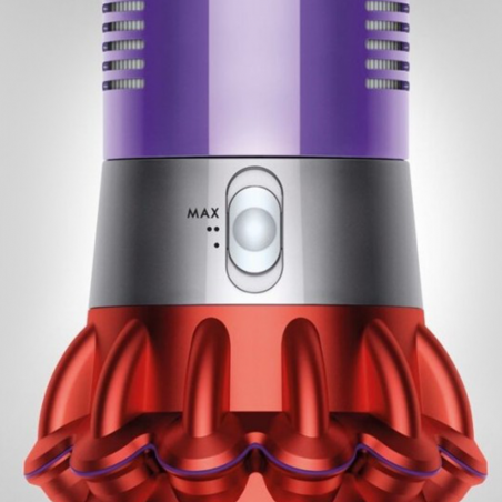 Aspirator vertical Dyson V10 Origin 394464-01, 525W, 151AW, 0.76l, 125000 rpm, 60 min, 3 moduri, Motorbar clar, Nichel/negrit