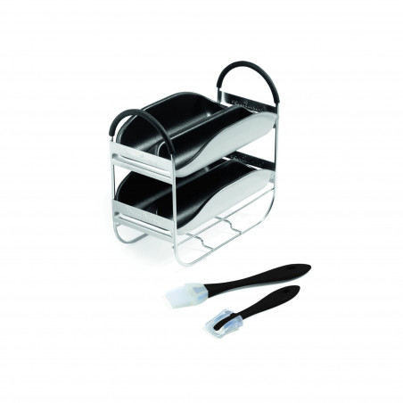 Home Bread Baguette Tefal PF610138, 1600 W, 750/1000/1500 g, 2 amestecătoare, 16 programe, alb