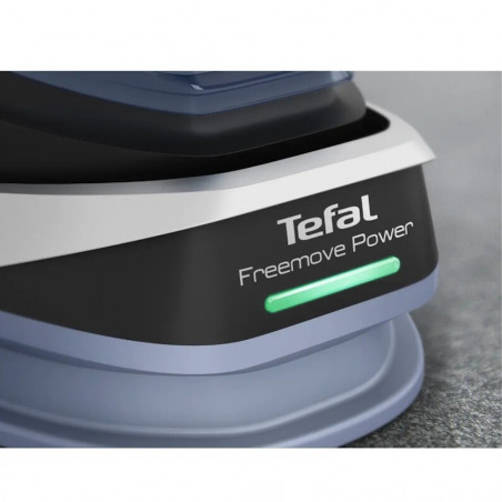 Fier de călcat Tefal Reemove upgrade FV6675E0, 2600 W, 250 ml, Placă ceramică, Sistem anti-picurare, Auto shut-off, Albastru