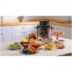 Mașină de gătit sub presiune Tefal Turbo Cuisine & Fry CY778830, 70 kPa, 1200W, 7.6 l, 15 programe, Acoperire neaderentă, Menținere căldură, Control digital, Negru