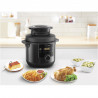 Mașină de gătit sub presiune Tefal Turbo Cuisine & Fry CY778830, 70 kPa, 1200W, 7.6 l, 15 programe, Acoperire neaderentă, Menținere căldură, Control digital, Negru