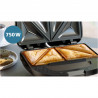 Toaster pentru sandvișuri Philips HD2331/90 Seria 3000, 750 W, Pentru până la 2 felii/4 sandvișuri triunghiulare, Plăci din aluminiu neaderente, Negru