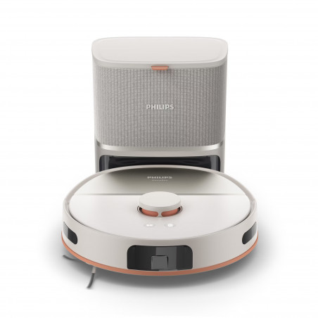 Aspirator robot și mop Philips XU5100/20, 4800 mAh, 10000 Pa, WiFi, navigare LDS, EPA 10, Curățare uscată / umedă, Bej