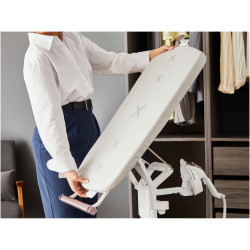 Fier de călcat cu aburi Tefal Ixeo Vision QT1811E0, 2170W, 3 nivele de putere, 1.2 l, 200 g/min, LED backlight, Reîmprospătare și dezinfectare, Auto shut-off, Alb