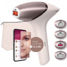 Fotoepilator Philips Lumea Series 9900 BRI977/00 Fotoepilator IPL, 450 000 impulsuri, senzor Smartskin, tehnologie SenseIQ, fără fir, roz