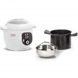 Multicooker Tefal CY851130 Cook4me, 1600 W, 6 L, 6 moduri de gătit, Pornire întârziată, Economisire căldură, Alb