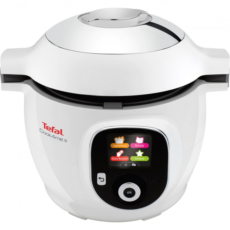 Multicooker Tefal CY851130 Cook4me, 1600 W, 6 L, 6 moduri de gătit, Pornire întârziată, Economisire căldură, Alb