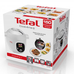 Multicooker Tefal CY851130 Cook4me, 1600 W, 6 L, 6 moduri de gătit, Pornire întârziată, Economisire căldură, Alb