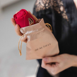 Stimulator clitoridian Beautifly Rose Glow Pleaser, 5 moduri, 5 viteze, 90 min, Potrivit pentru utilizare la duș / baie, silicon antialergic, Silențios, roșu