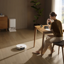 Aspirator robot Xiaomi X20+, 6000 Pa, 140 min, 0.35/4 l, Funcție Mop, Stație de autovidanjare, Navigație LDS, Evitarea obiectelor, Aplicație mobilă, Alb