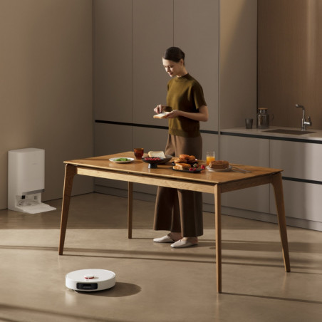 Aspirator robot Xiaomi X20+, 6000 Pa, 140 min, 0.35/4 l, Funcție Mop, Stație de autovidanjare, Navigație LDS, Evitarea obiectelor, Aplicație mobilă, Alb