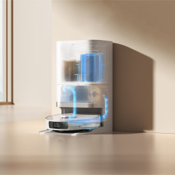 Aspirator robot Xiaomi X20+, 6000 Pa, 140 min, 0.35/4 l, Funcție Mop, Stație de autovidanjare, Navigație LDS, Evitarea obiectelor, Aplicație mobilă, Alb
