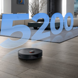 Robot aspirator Xiaomi X20 Max, 8000 Pa, 0,5/4 l, 120 min, Functie mop cu apa calda, Control vocal, Statie de autogolire, Navigatie LDS, Iluminare, Negru
