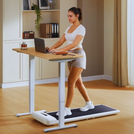 Banda de alergare Xiaomi Kingsmith WalkingPad C2, 1 hp, Pana la 100 kg, 0.5/6 km / h, Wi-Fi, LED, Bluetooth, Aplicatie mobilă, Pliabil, Alb