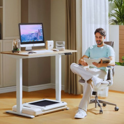 Banda de alergare Xiaomi Kingsmith WalkingPad C2, 1 hp, Pana la 100 kg, 0.5/6 km / h, Wi-Fi, LED, Bluetooth, Aplicatie mobilă, Pliabil, Alb