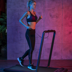 Banda de alergare Xiaomi KingSmith WalkingPad K12, 746W, Până la 100 kg, 0.8/12 km / h, 2 moduri, Indicator valoare măsurată, Aplicație mobilă, Pliabil, LED, Negru