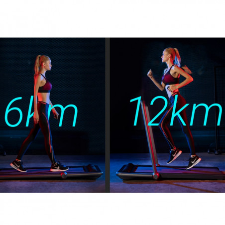 Banda de alergare Xiaomi KingSmith WalkingPad K12, 746W, Până la 100 kg, 0.8/12 km / h, 2 moduri, Indicator valoare măsurată, Aplicație mobilă, Pliabil, LED, Negru