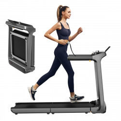 Banda de alergare Xiaomi KingSmith WalkingPad X218, 1400W, 1.75 hp, Până la 136 kg, 1/18 km/h, Touch Control, Calorii, Ritmul cardiac, iOS, Android, NFC, OLED, Pliabil, Negru / Gri