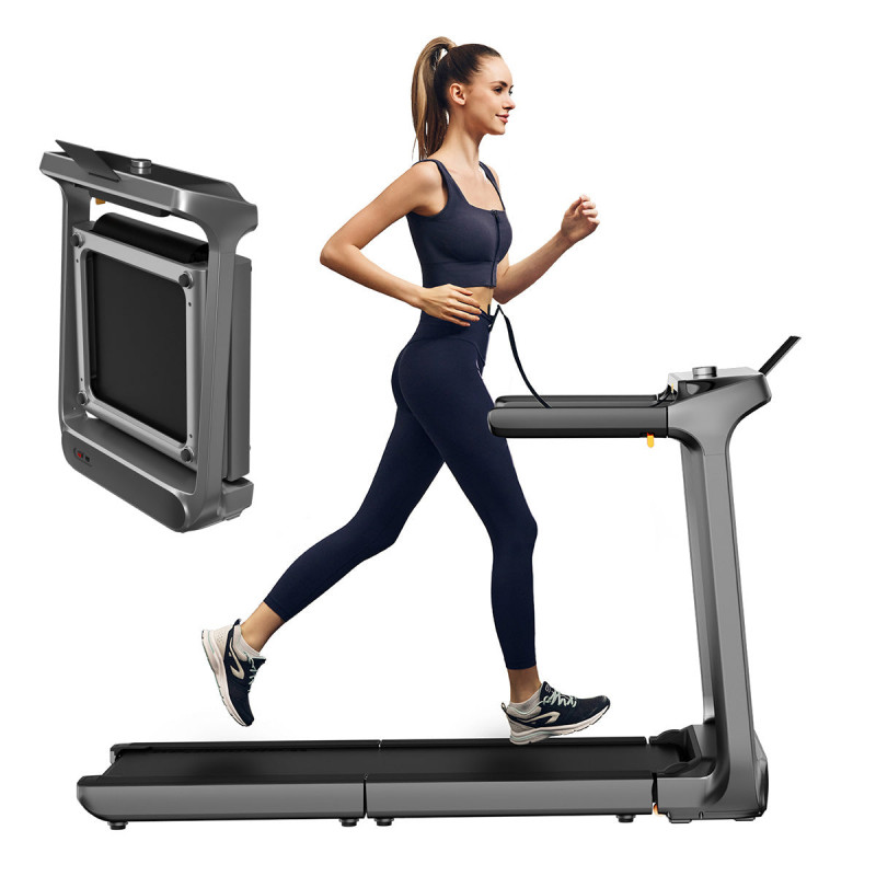 Banda de alergare Xiaomi KingSmith WalkingPad X218, 1400W, 1.75 hp, Până la 136 kg, 1/18 km/h, Touch Control, Calorii, Ritmul cardiac, iOS, Android, NFC, OLED, Pliabil, Negru / Gri