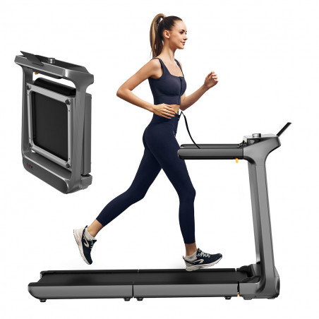 Banda de alergare Xiaomi KingSmith WalkingPad X218, 1400W, 1.75 hp, Până la 136 kg, 1/18 km/h, Touch Control, Calorii, Ritmul cardiac, iOS, Android, NFC, OLED, Pliabil, Negru / Gri