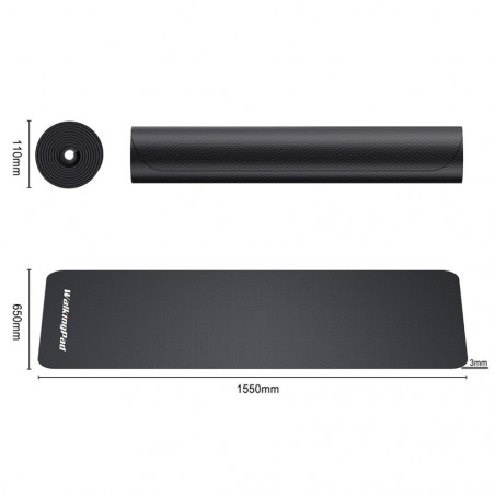 Xiaomi KingSmith Treadmill Mat, 65x155 cm, cauciuc NBR, absoarbe zgomotul și vibrațiile, negru