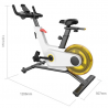Xiaomi KingSmith PB08S Bicicleta Spinning, volan 8 kg, rezistență magnetică, 40 grade, până la 100 kg, LED, calorii, distanță, aplicație mobilă, alb