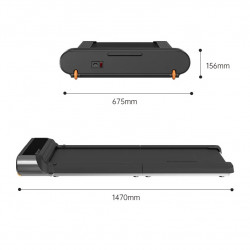 Xiaomi KingSmith WalkingPad R3 Banda de alergare, 735W, 1 hp, Până la 120 kg, 0.5-6 km/h, Afișaj încorporat, Aplicație mobilă, Pliabil, Negru / Gri