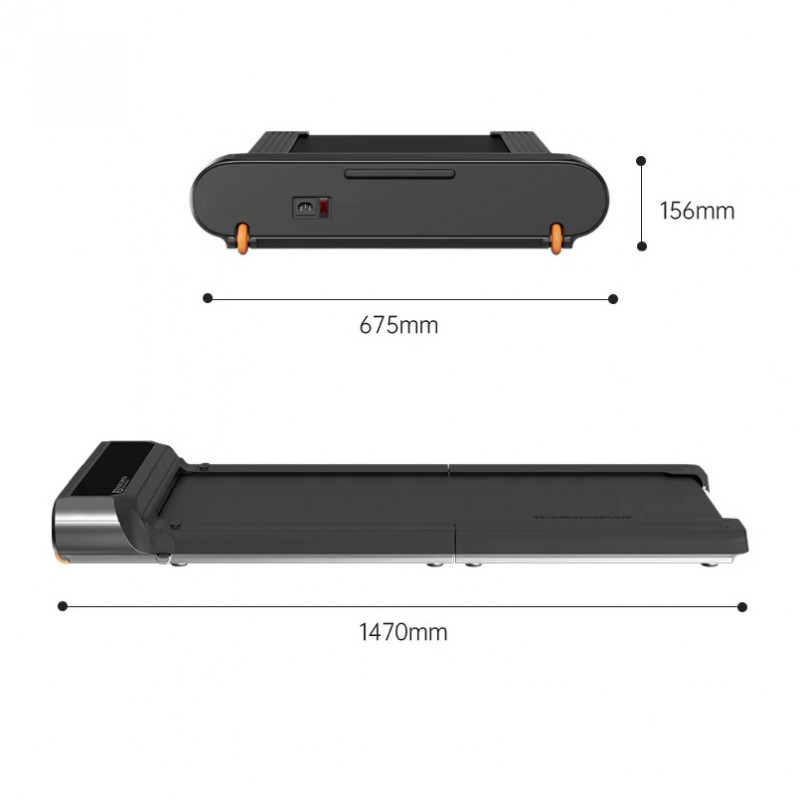 Xiaomi KingSmith WalkingPad R3 Banda de alergare, 735W, 1 hp, Până la 120 kg, 0.5-6 km/h, Afișaj încorporat, Aplicație mobilă, Pliabil, Negru / Gri