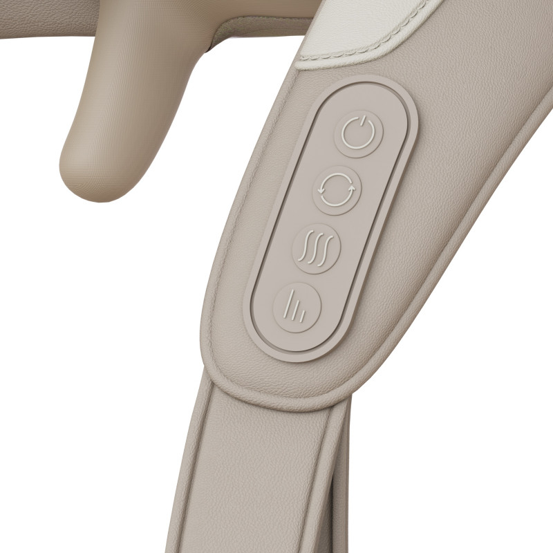 Xiaomi KingSmith MSK1A Masaj pentru gât și spate, 3 etape, 2 viteze, cap de masaj 5D, încălzire, fără fir, bej