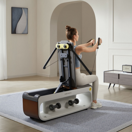 Multifuncțional Xiaomi KingSmith FBB1C, 2 grade de înclinare, corp complet, pliabil, 15 accesorii, alb / maro