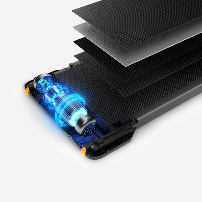 Xiaomi KingSmith WalkingPad Z1 Banda de alergare, 550W, 0.75 hp, Până la 110 kg, 0-6 km/h, Afișaj încorporat, Aplicație mobilă, Pliabil, Gri