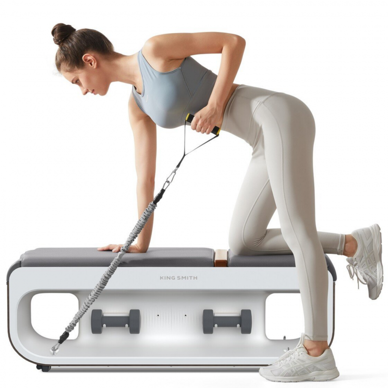 Multifuncțional Xiaomi KingSmith FBB1C, 2 grade de înclinare, corp complet, pliabil, 15 accesorii, alb / maro