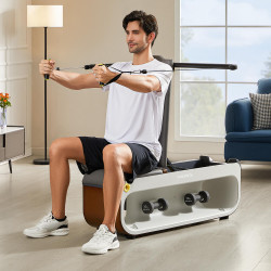 Multifuncțional Xiaomi KingSmith FBB1C, 2 grade de înclinare, corp complet, pliabil, 15 accesorii, alb / maro