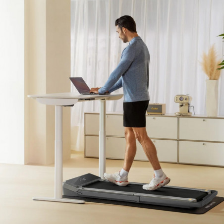 Xiaomi KingSmith WalkingPad Z3 Hybrid Treadmill, 1 hp, până la 110 kg, 1/6.5 km/h, Wi-Fi, LED, aplicație mobilă, protecție pentru copii, pliabil, negru / gri