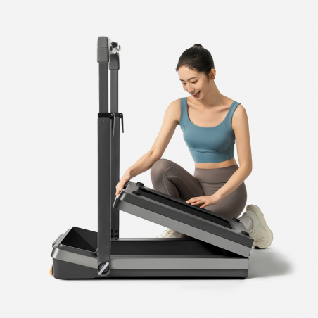 Xiaomi KingSmith WalkingPad Z3 Hybrid Treadmill, 1 hp, până la 110 kg, 1/6.5 km/h, Wi-Fi, LED, aplicație mobilă, protecție pentru copii, pliabil, negru / gri