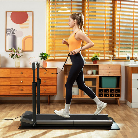Xiaomi KingSmith WalkingPad Z3 Hybrid Treadmill, 1 hp, până la 110 kg, 1/6.5 km/h, Wi-Fi, LED, aplicație mobilă, protecție pentru copii, pliabil, negru / gri