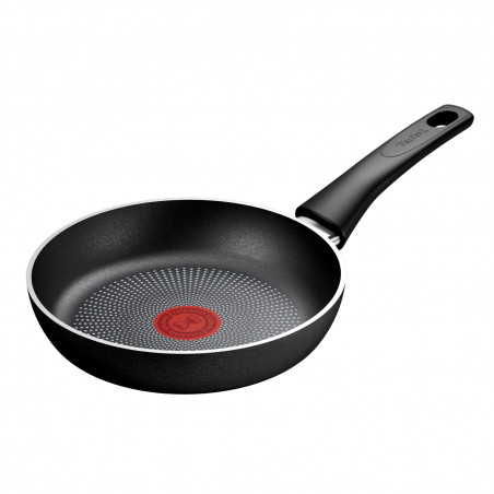 Tigaie Tefal C2920253 Force, 20 cm, Acoperire antiaderenta, Semnal termic, Thermo-Fusion, Inductie, Negru