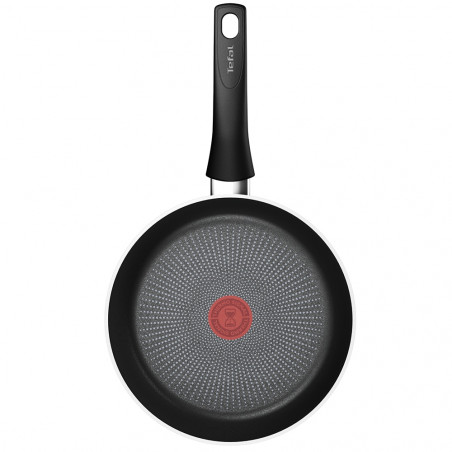 Tigaie Tefal C2920253 Force, 20 cm, Acoperire antiaderenta, Semnal termic, Thermo-Fusion, Inductie, Negru