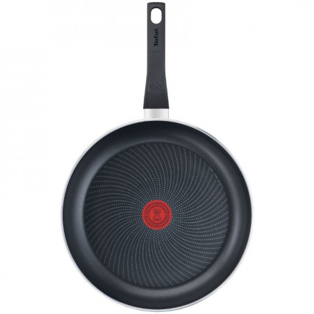 Tigaie Tefal C2720653 Start&Cook, 28 cm, Acoperire din titan, Semnal termic, Thermo-Fusion, Inductie, Negru