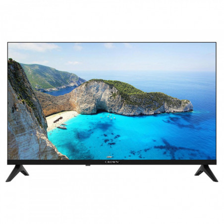 Televizor Crown 32FB02, 32", 81 cm, HD Ready 1366x768, Clasa F, Android, Wi-Fi, funcție PVR, negru