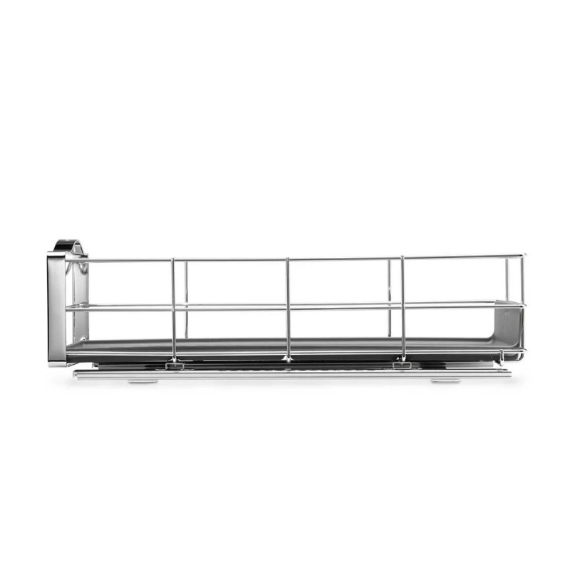 Organizator glisant pentru dulapuri Simplehuman KT1118, Pana la 9 kg, 22,8 x 50,8 x 15,2 cm, Otel inoxidabil, Inox/Gri