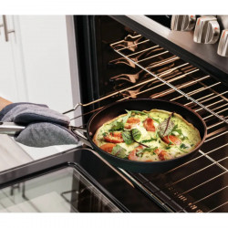 Set oale si tigaie Ninja Zerostick Premium C35005DE, 9 piese, Tehnologie antiaderenta, Pana la 260°C, Inductie, Negru