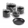 Set oale si tigaie Ninja Zerostick Premium C35005DE, 9 piese, Tehnologie antiaderenta, Pana la 260°C, Inductie, Negru