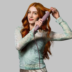 Ondulator pentru par Remington CI8930 AIRvive™, 25 W, 3 setari pana la 210°C, Acoperire ceramica, Violet/Auriu