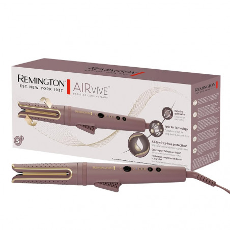 Ondulator pentru par Remington CI8930 AIRvive™, 25 W, 3 setari pana la 210°C, Acoperire ceramica, Violet/Auriu
