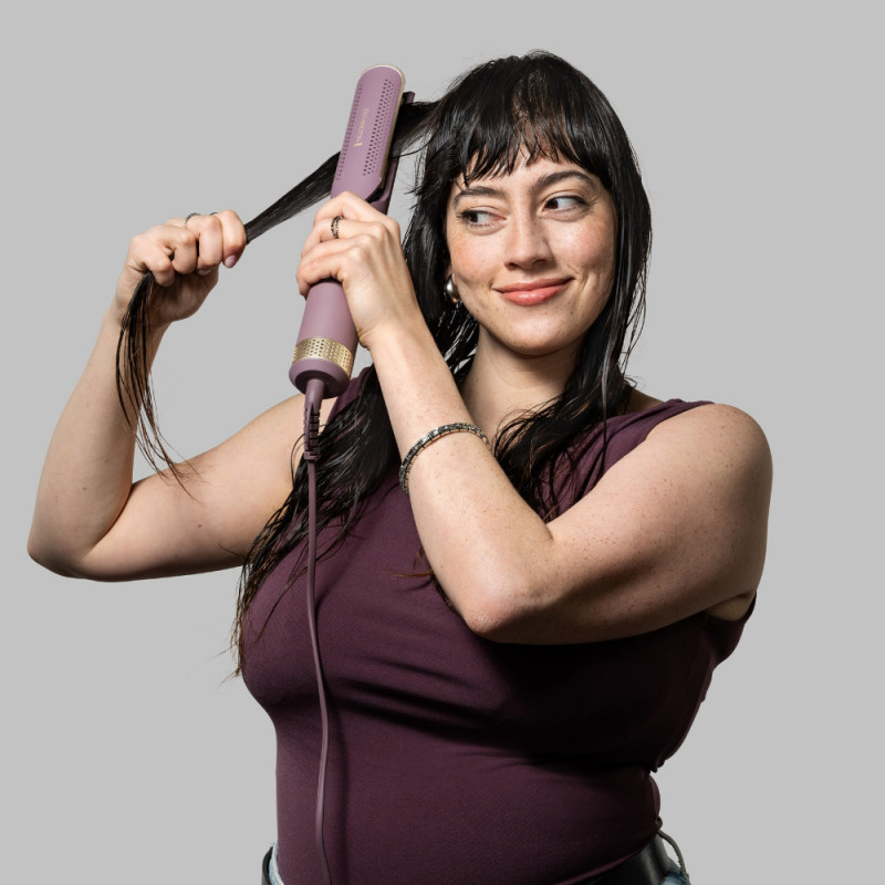 Placa pentru indreptat parul 2 în 1 Remington AS8930 AIRvive™, 135 W, 3 setari pana la 190°C, 2 moduri, Acoperire ceramica, Ionizare, Violet/Auriu