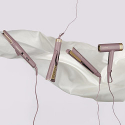 Placă de îndreptat părul Remington S8930 AIRvive™, 61 W, 5 setări până la 230 °C, acoperire ceramică, aer ionic, afișaj LCD, violet/auriu