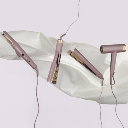 Placă de îndreptat părul Remington S8930 AIRvive™, 61 W, 5 setări până la 230 °C, acoperire ceramică, aer ionic, afișaj LCD, violet/auriu