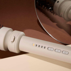 Aparat de coafat parul Remington CI41MS5 Trendology 5-in-1, 92 W, 5 setari pana la 210°C, Acoperire ceramica, Ionizare, Afisaj LED, Violet/Auriu