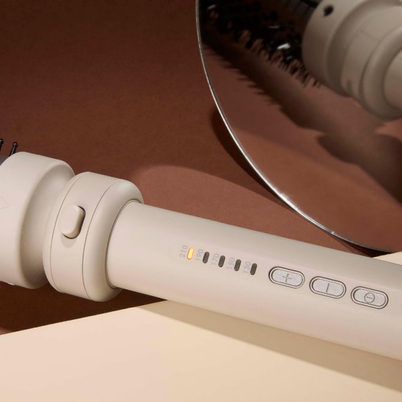 Aparat de coafat parul Remington CI41MS5 Trendology 5-in-1, 92 W, 5 setari pana la 210°C, Acoperire ceramica, Ionizare, Afisaj LED, Violet/Auriu